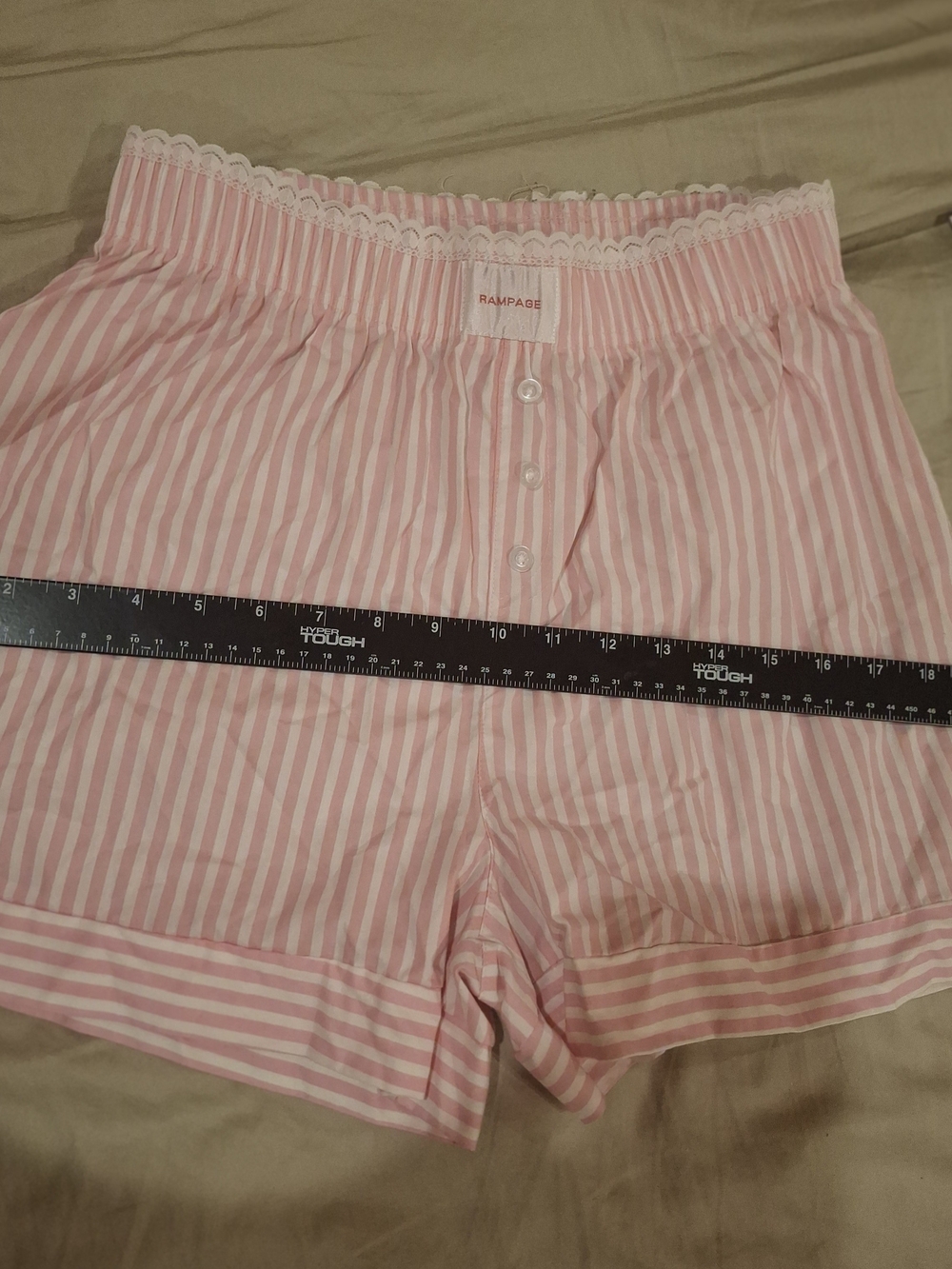 Rampage Pink and White Striped Pajama Set - Picture 13 of 13